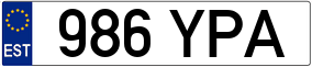 Trailer License Plate